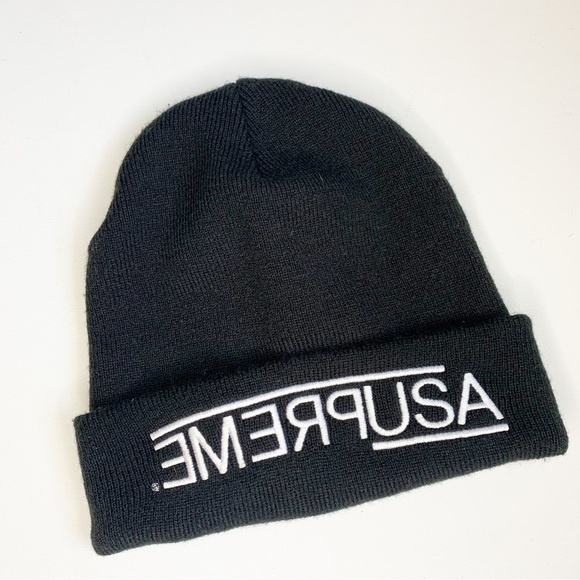 Supreme Other - Supreme USA Beanie Black